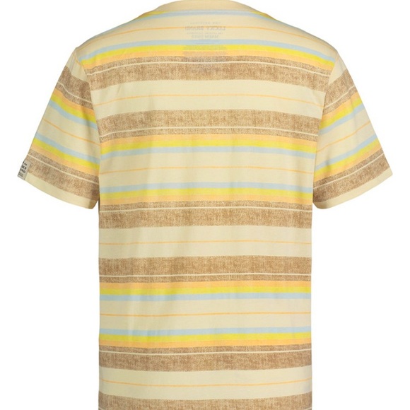 Big Boy’s Lucky Brand Stripe tee in yellow, brown, and blue boys XL 18-20 - Picture 2 of 2
